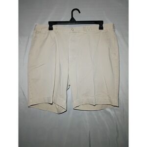 Polo Ralph Lauren Prospect Shorts Mens 42 Beige Cotton Flat Front Chino